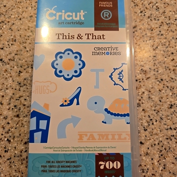Cricut Creative Memories Art Cartridge - Blue -unlinked and unused - Picture 1 of 3